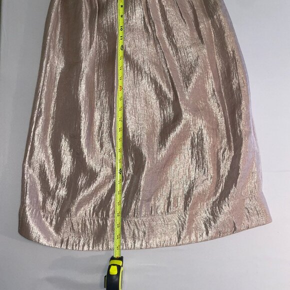 Alexia Admor Vintage Champagne Jeweled Collar Shift Dress Size Large - Picture 15 of 16